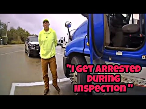 Raw Video Of Truck Driver Ending His Career During A Level 3 Inspection 😵