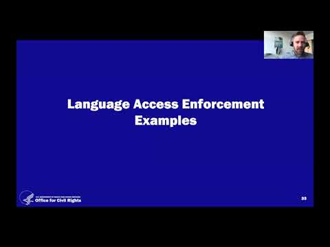 VF2021 - Federal Protections in Healthcare for LEP Individuals &amp; Their Families