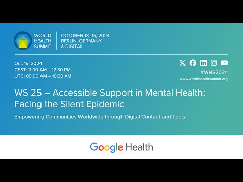 WS 25 – Accessible Support in Mental Health: Facing the Silent Epidemic