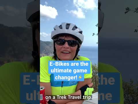 E-Bikes are changing the game! ⚡️🤩 #ebike #travel #cyclinglife #vacation