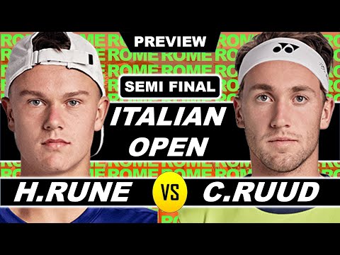 RUNE vs RUUD | Italian Open Semil Preview | Head to Head, Stats &amp; More